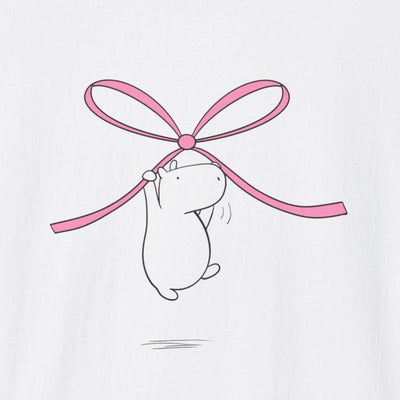 Coquette Bow Shirt – Cute Pink Bow Capybara Aesthetic Tee