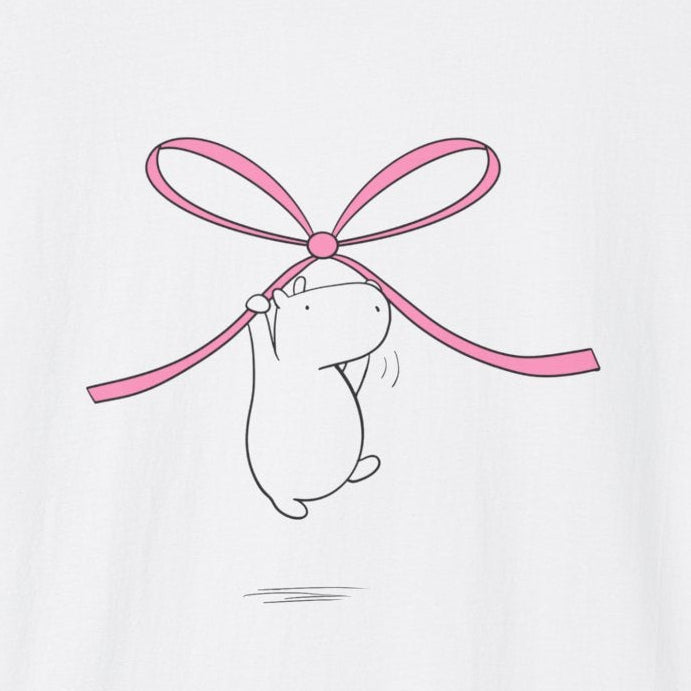 Coquette Bow Shirt – Cute Pink Bow Capybara Aesthetic Tee