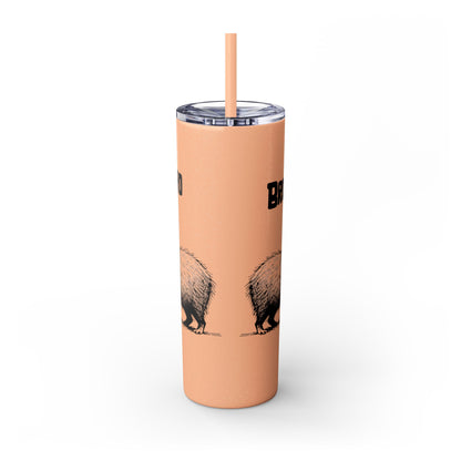 Bro Bro, Best of Friends – Capybara Coffee Skinny Tumbler