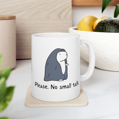 Please No Small Talk – Funny Capybara Mug