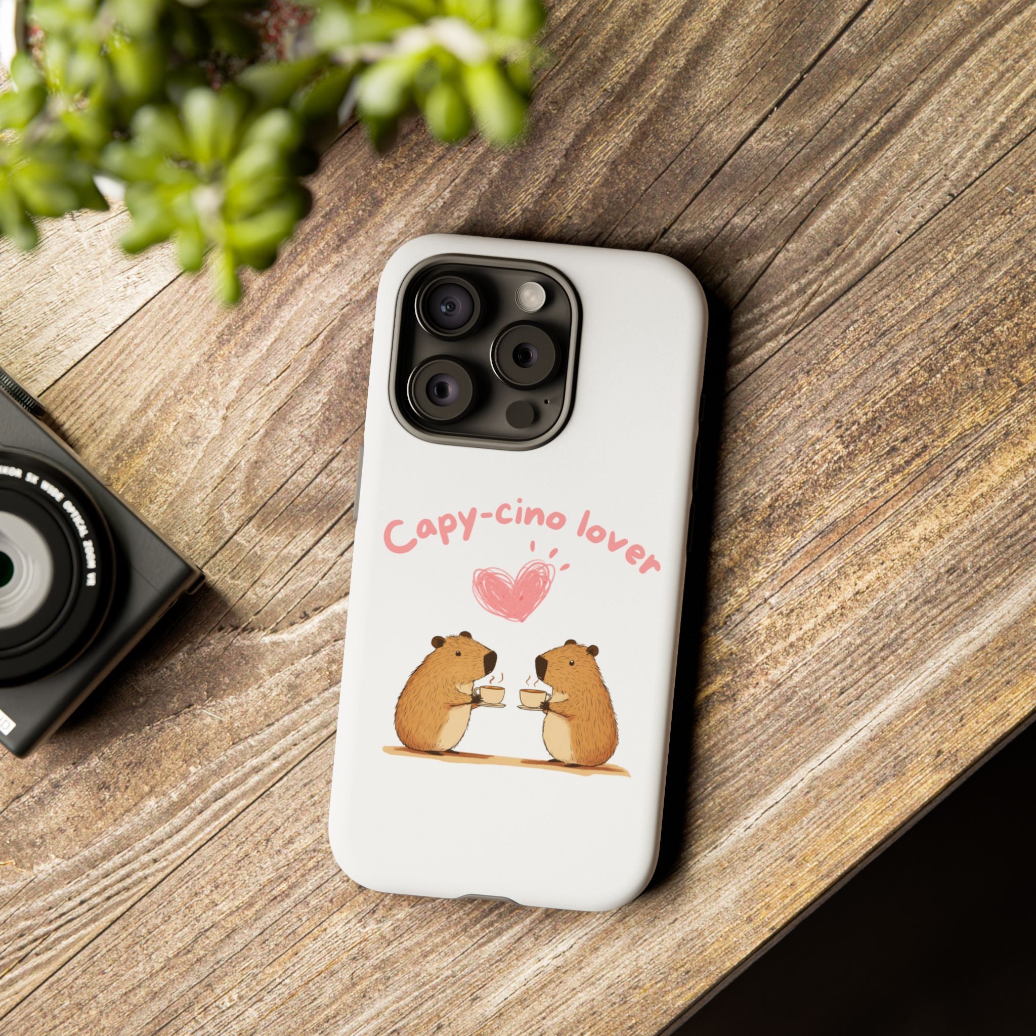 Cute Capybara Phone Case  (Capy-cino Lover Series)