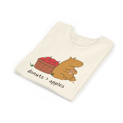 Donuts > Apples Capybara Cider Donut Youth Tee