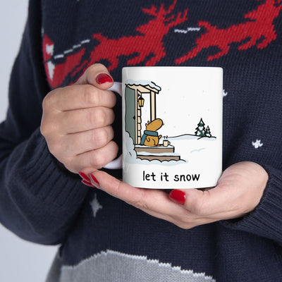 Let it Snow Capybara Coffee Mug