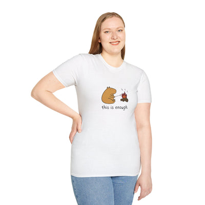 “This Is Enough” Capybara Campfire Softstyle Tee
