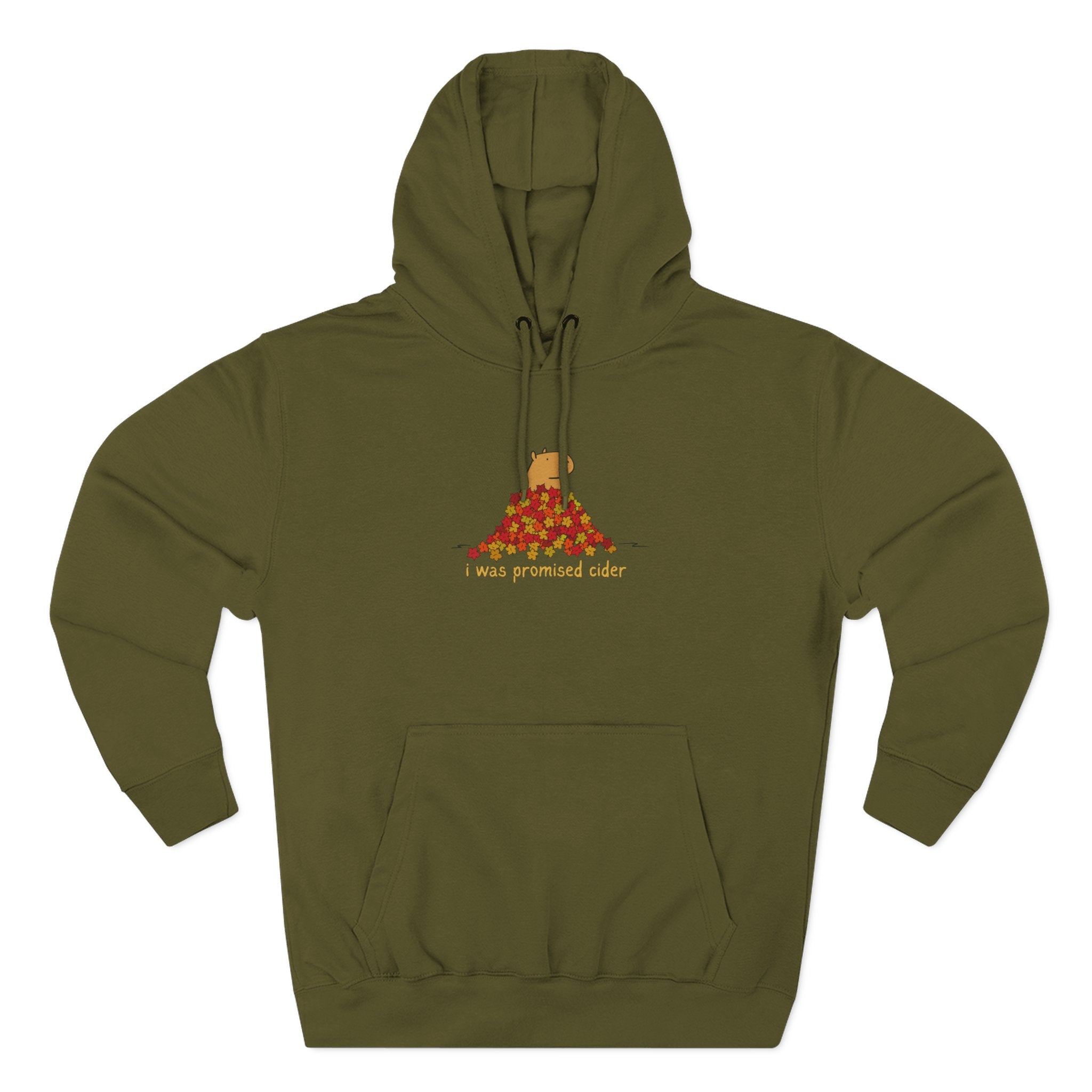 I Was Promised Cider Capybara Fleece Hoodie