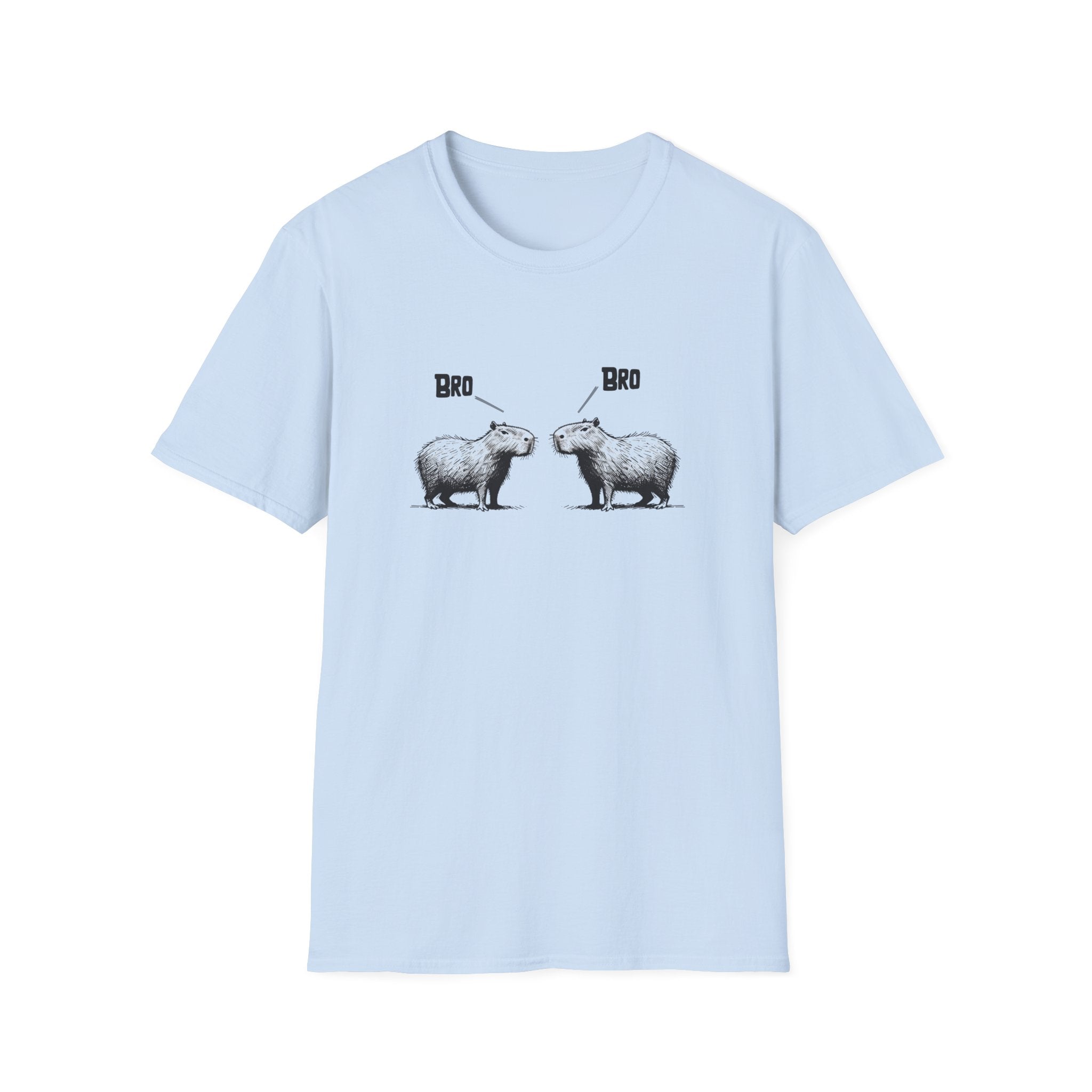 Funny Capybara Bro T-Shirt, Animal Lover Gift, Cute Humor Tee, Unisex Casual Wear, Fun Birthday Present, Quirky Graphic Shirt