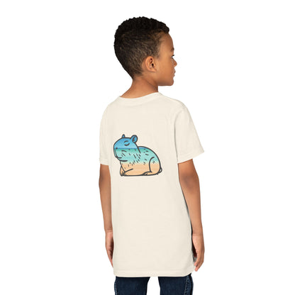 Capybara Beach Scene - Unisex Youth Tee