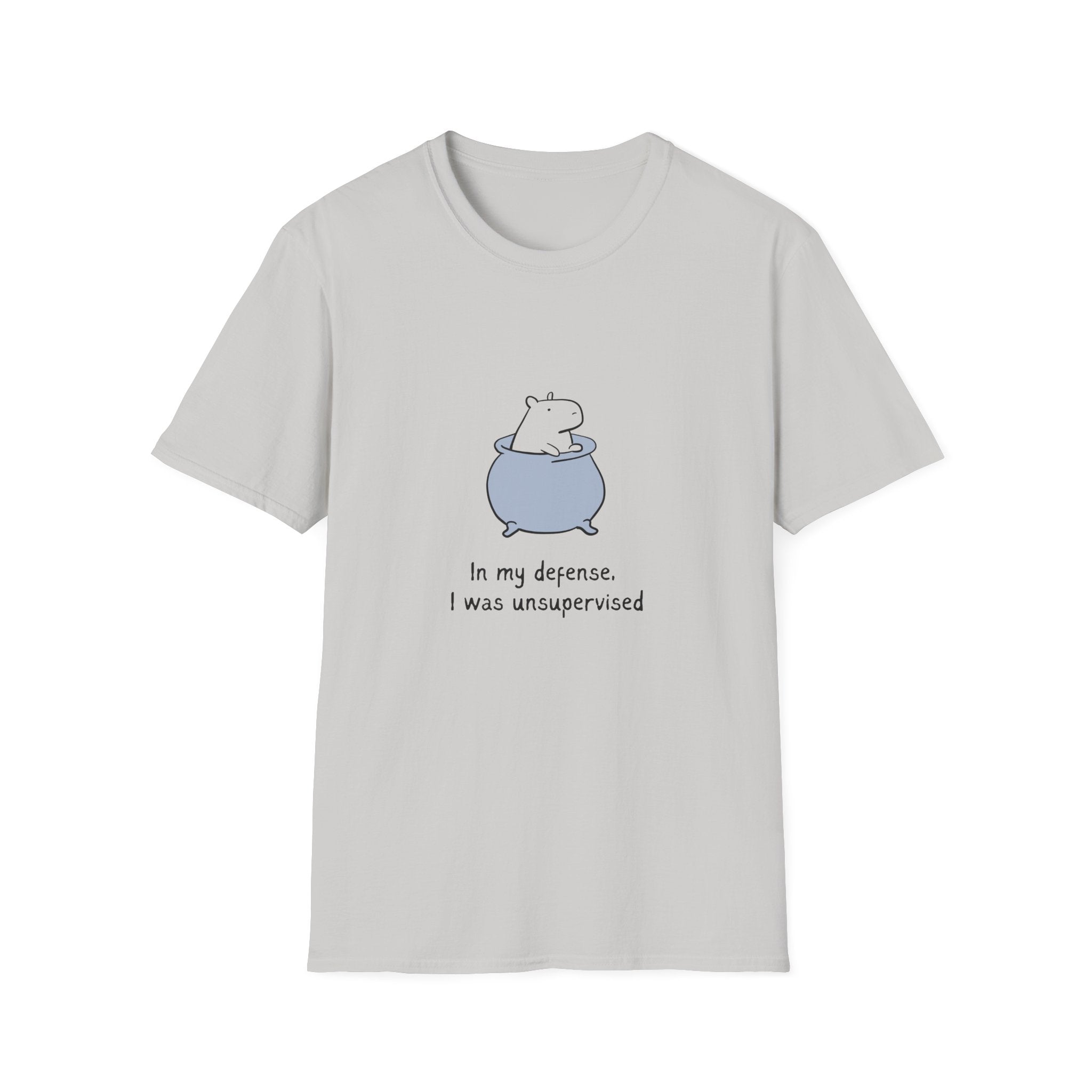In My Defense I Was Unsupervised Capybara Softstyle Tee
