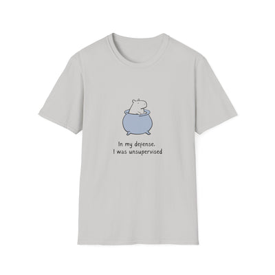 In My Defense I Was Unsupervised Capybara Softstyle Tee