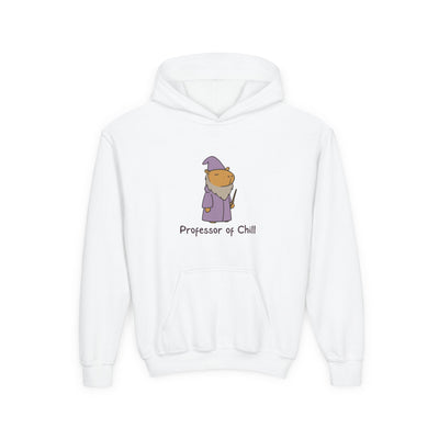 "Professor of Chill” – Capybara Wizard Kids Hoodie