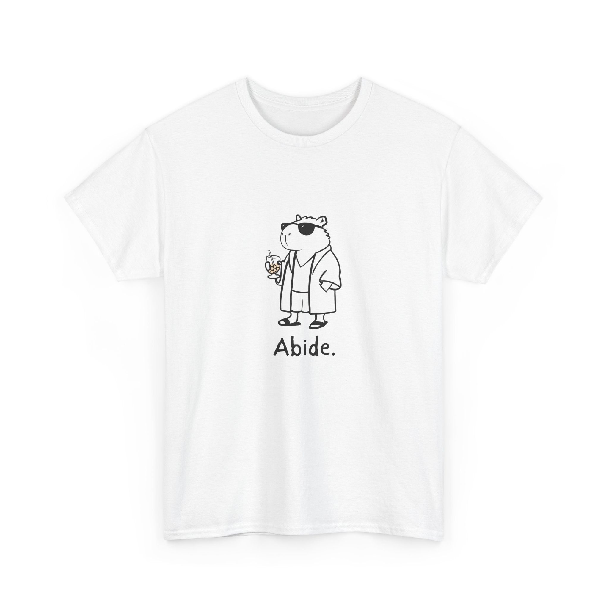 "Abide" Capybara Dude Heavy Tee
