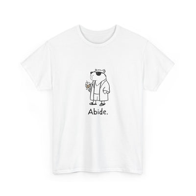 "Abide" Capybara Dude Heavy Tee