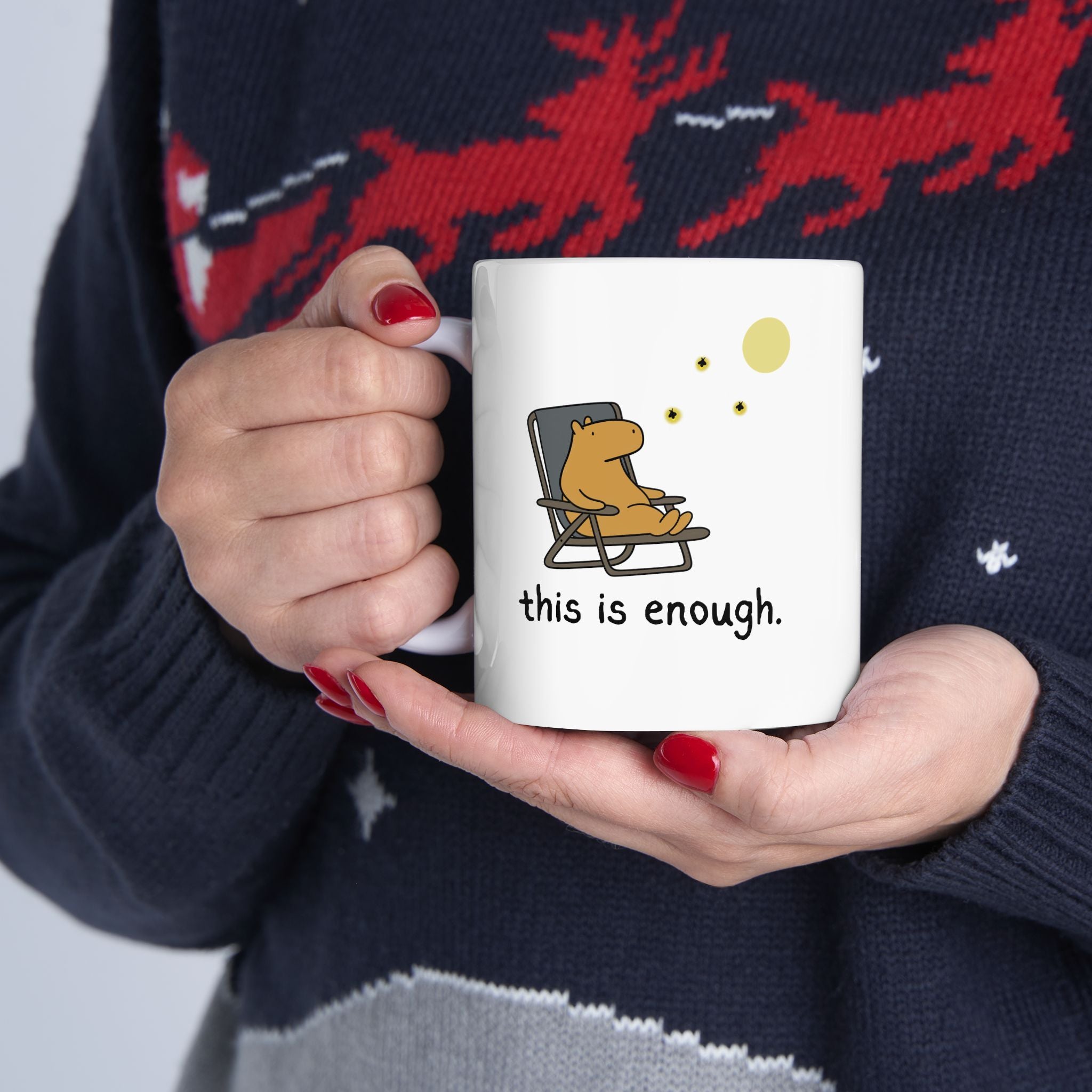 This is Enough Moonlight Capybara Mug