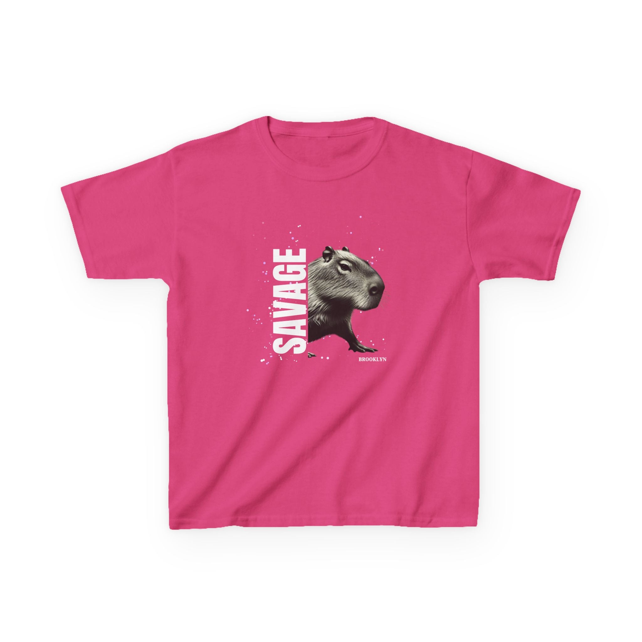 SAVAGE Custom City Capybara T-Shirt | Personalized Streetwear Tee | Bold Urban Animal Shirt | Gift for Youth & Teens | Funny Animal Graphic