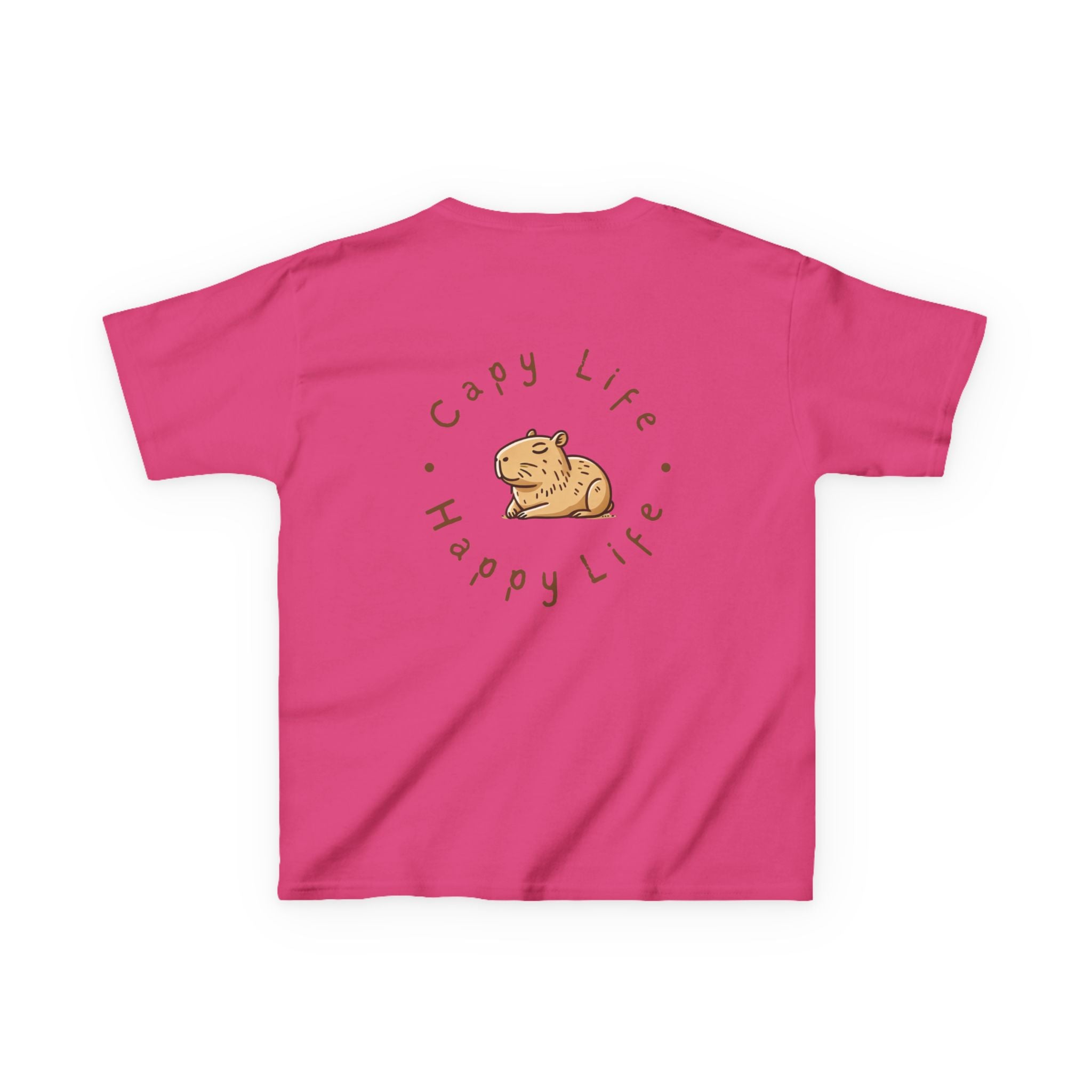 Kids Capybara Life Tee - Happy Life Graphic T-Shirt for Children