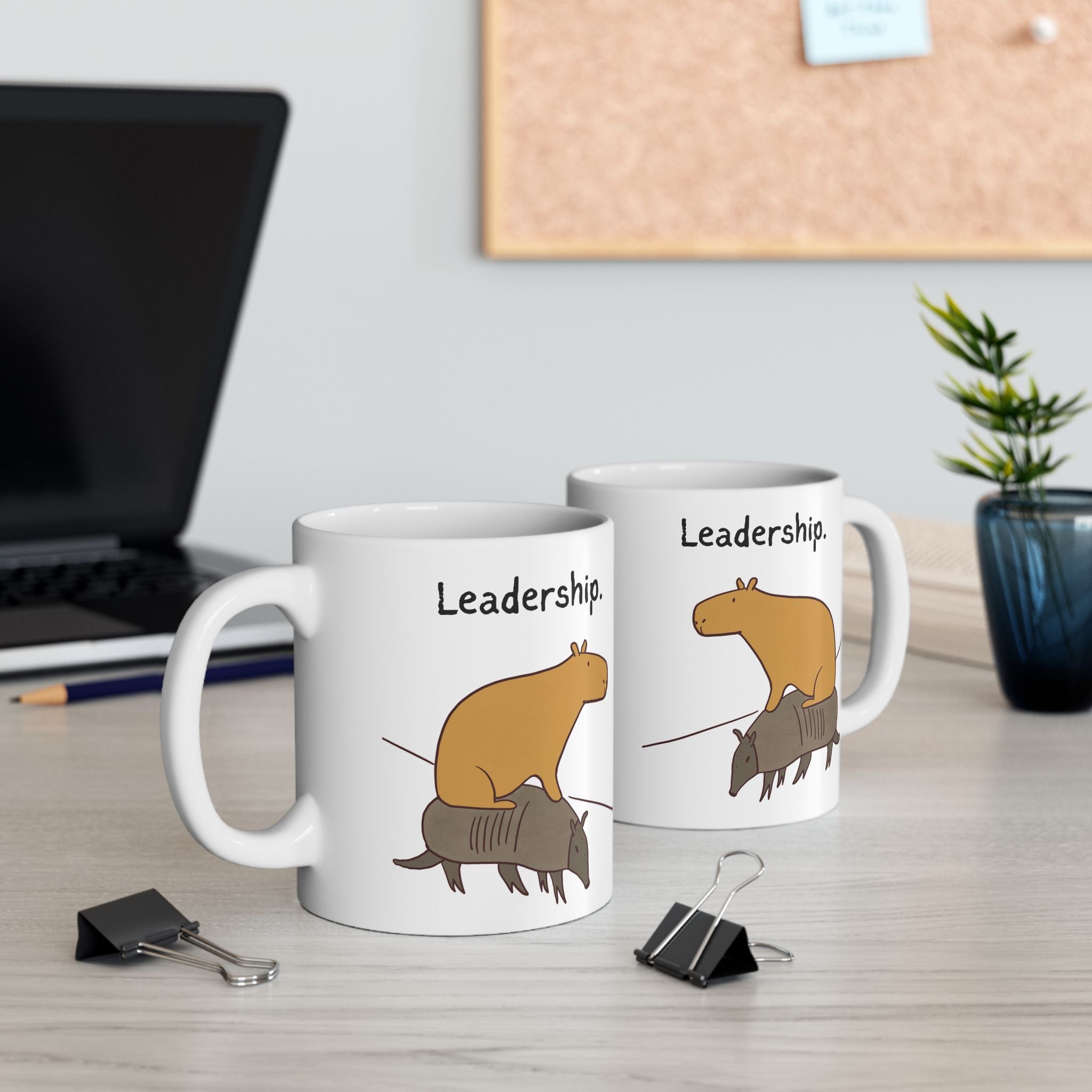 "Leadership" Capybara Office Humor Coffee Mug