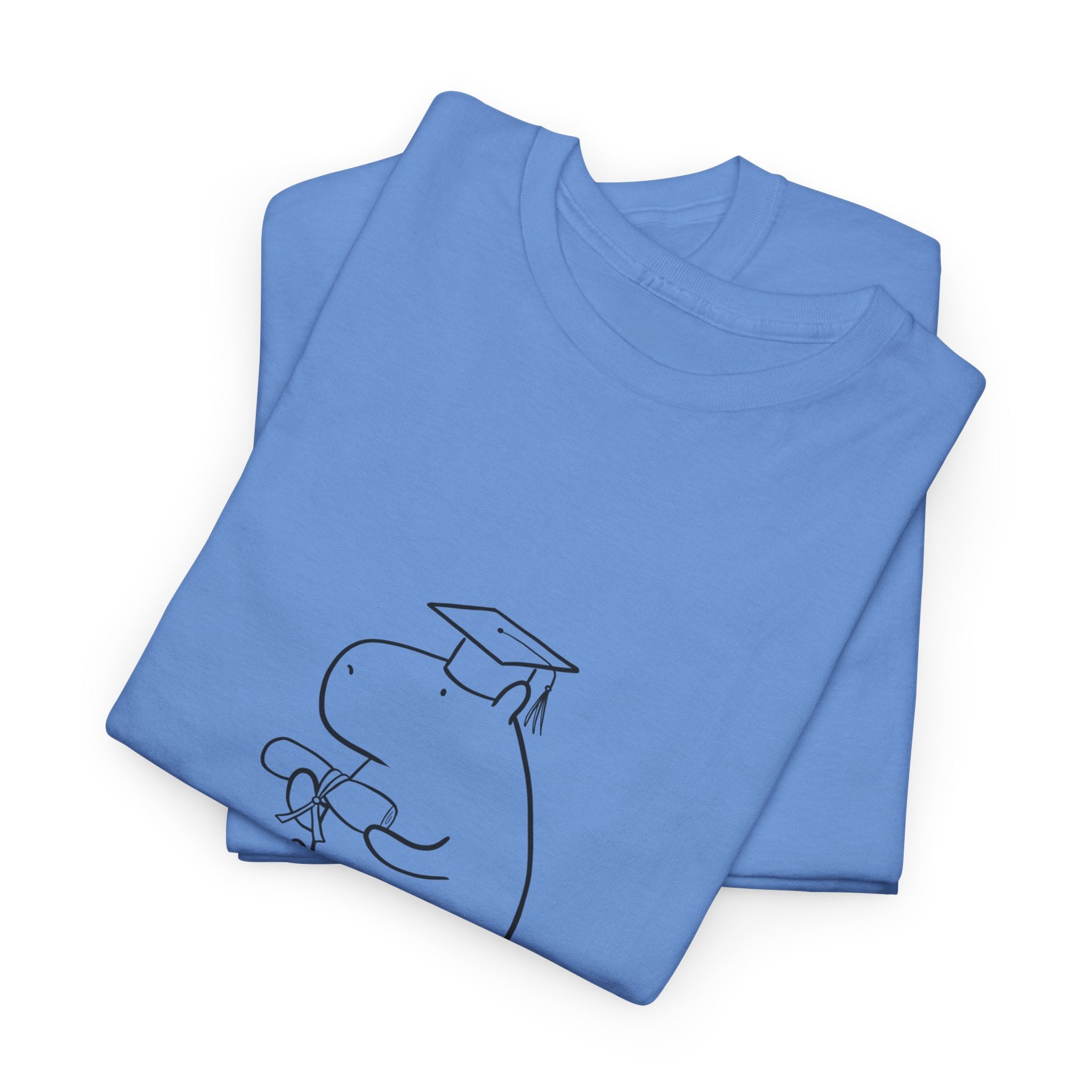 Funny Graduation Shirt – “Now What?” Capybara Heavy Tee