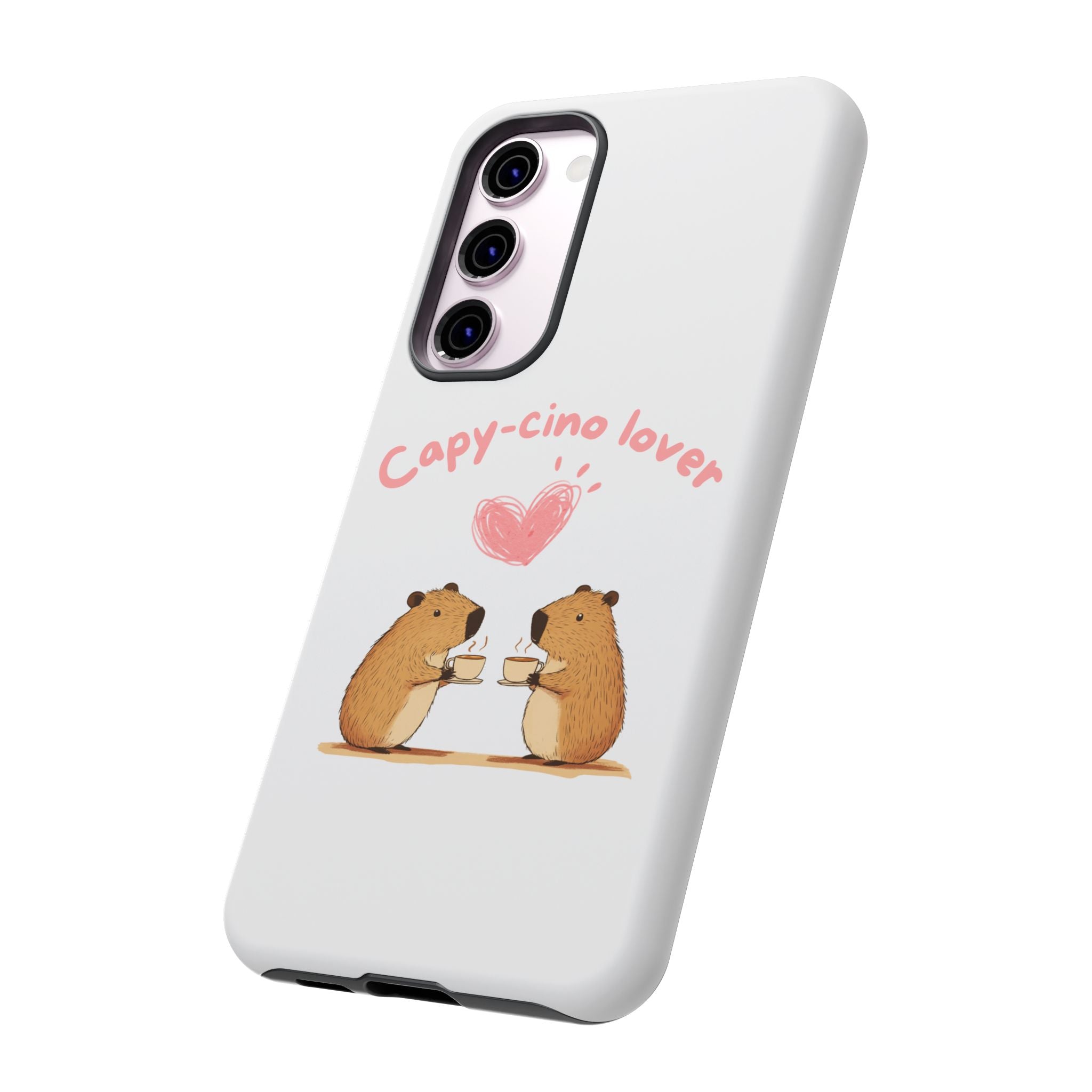 Cute Capybara Phone Case  (Capy-cino Lover Series)