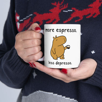 "More Espresso" Capybara Coffee Lover Coffee Mug