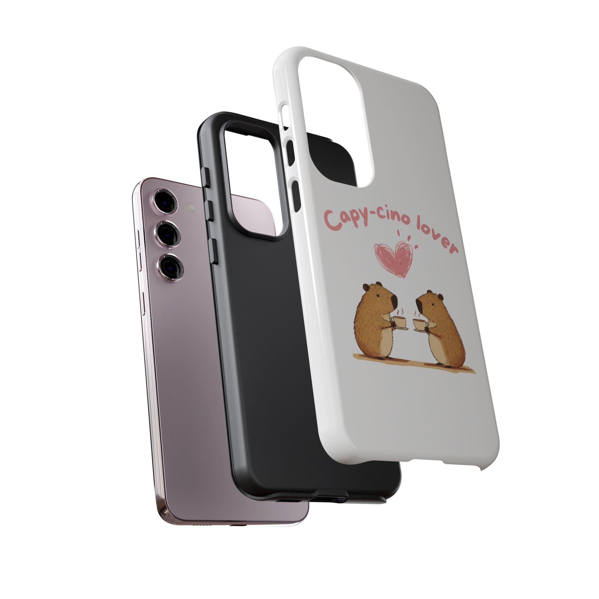 Cute Capybara Phone Case  (Capy-cino Lover Series)