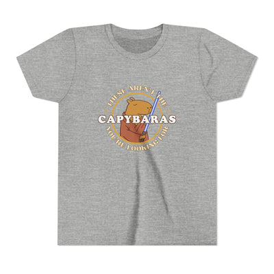 Comic Star Paws Shirt – These Aren’t the Capybaras You’re Looking For – Minimalist Capybara Tee – Geeky Gift for Kids – Chill Sci-Fi Unisex Youth Tee