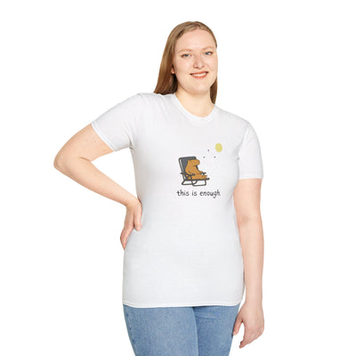 “This Is Enough” Capybara Moonlight Softstyle Tee