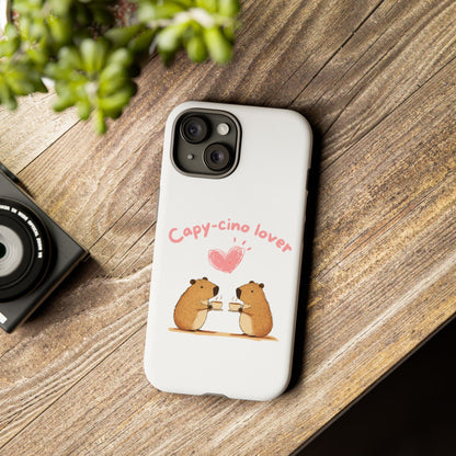 Cute Capybara Phone Case  (Capy-cino Lover Series)