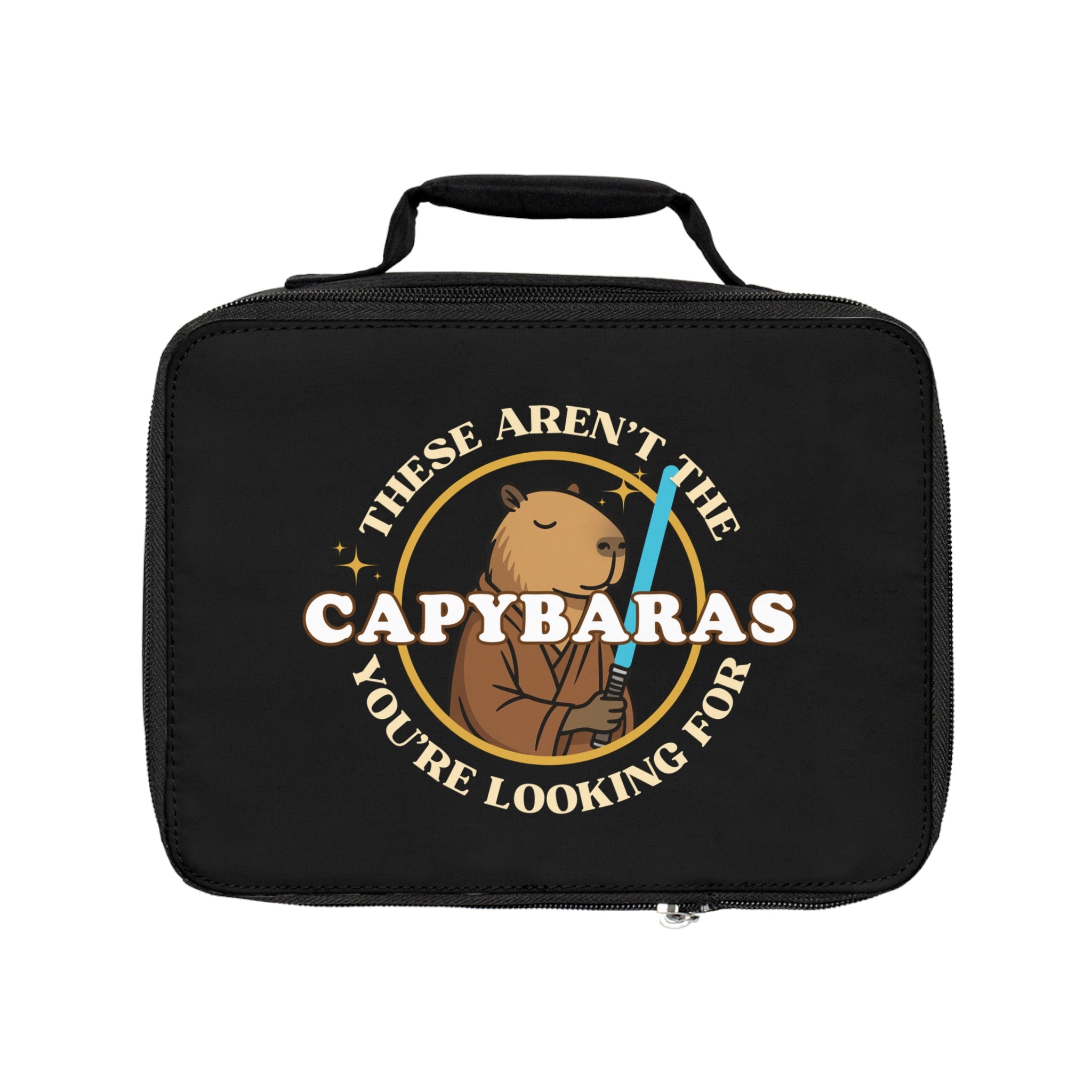 "These Aren’t the Capybaras You’re Looking For" Star Wars-Inspired Capybara Lunchbox – Funny Kids Back to School Bag