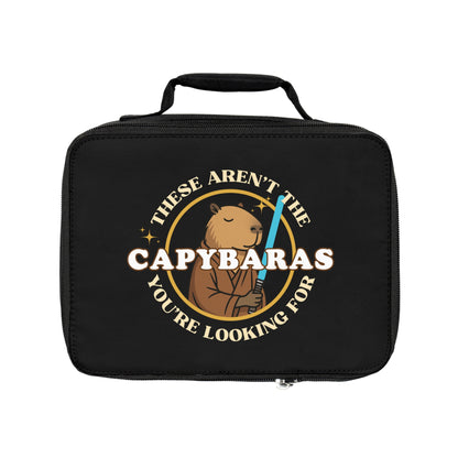 "These Aren’t the Capybaras You’re Looking For" Star Wars-Inspired Capybara Lunchbox – Funny Kids Back to School Bag