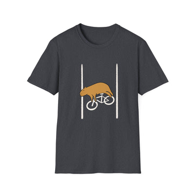 Capybara Bike Lane Softstyle Adult Tee