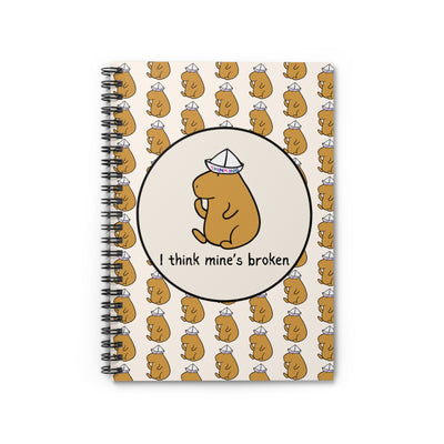 Funny Capybara Notebook – “I Think Mine’s Broken” Journal