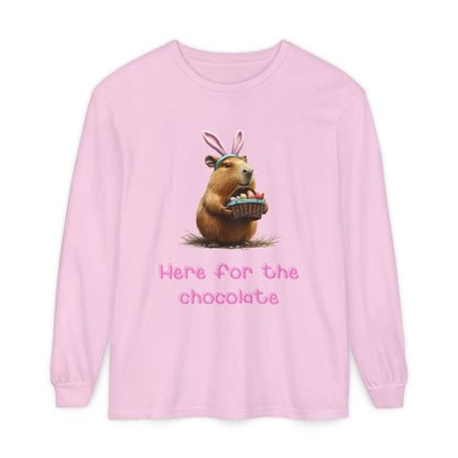 Here for the Chocolate - Unisex Long Sleeve T-Shirt (ADULTS)