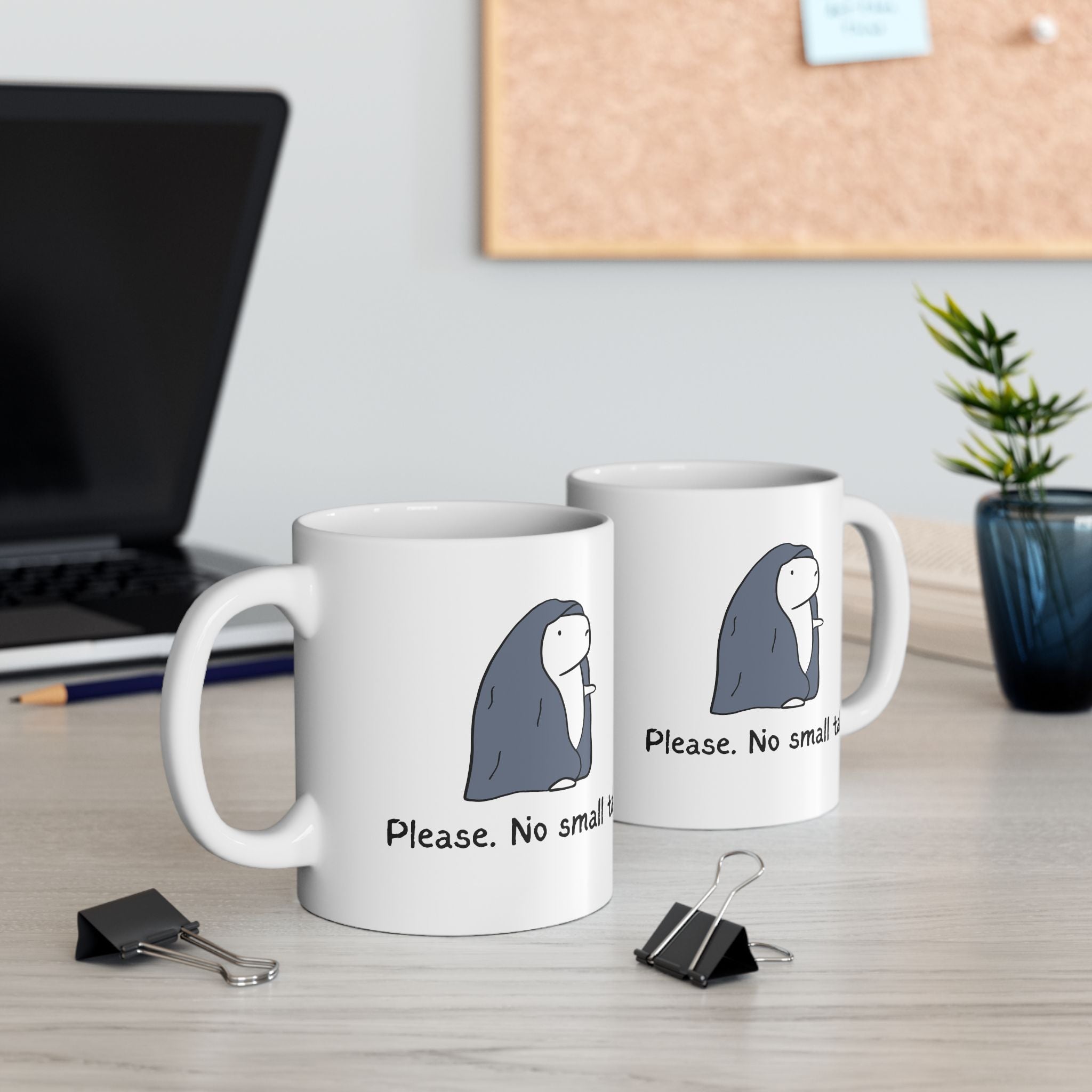 Please No Small Talk – Funny Capybara Mug
