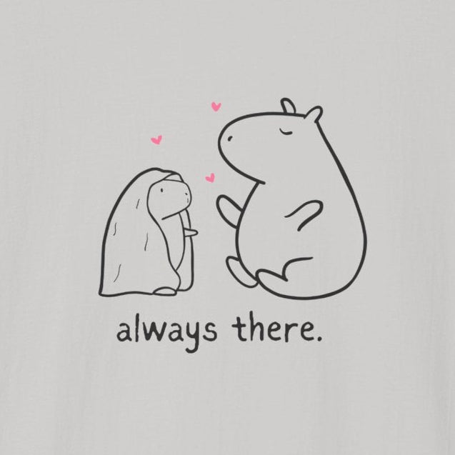 "Always There" Mom Softstyle Adult Tee – Capybara