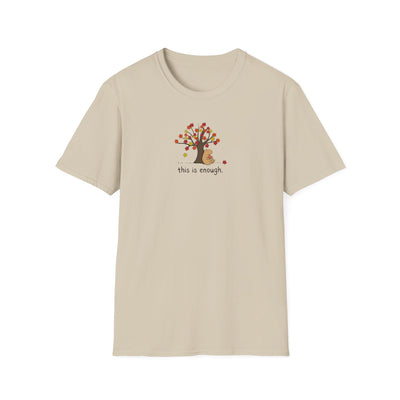 Autumn Leave This is Enough - Capybara Softstyle Adult T-Shirt