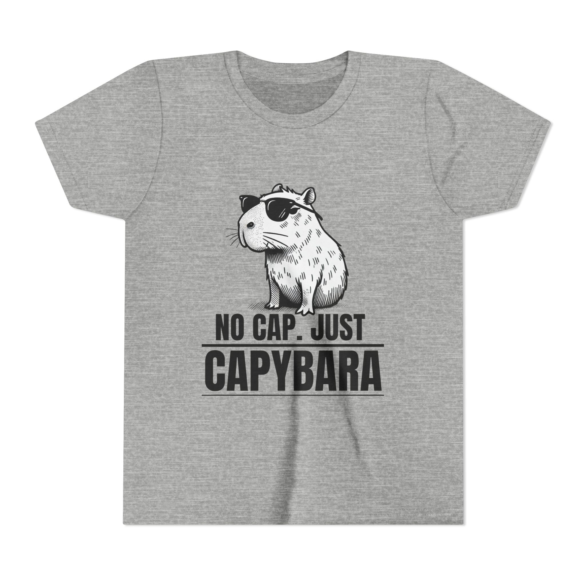 No Cap.  Just Capybara - Unisex Youth Tee