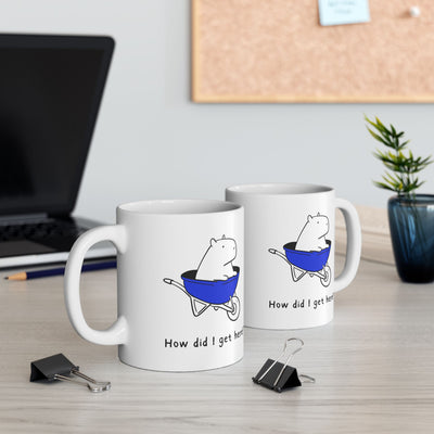 How Did I Get Here? Funny Capybara Coffee Mug