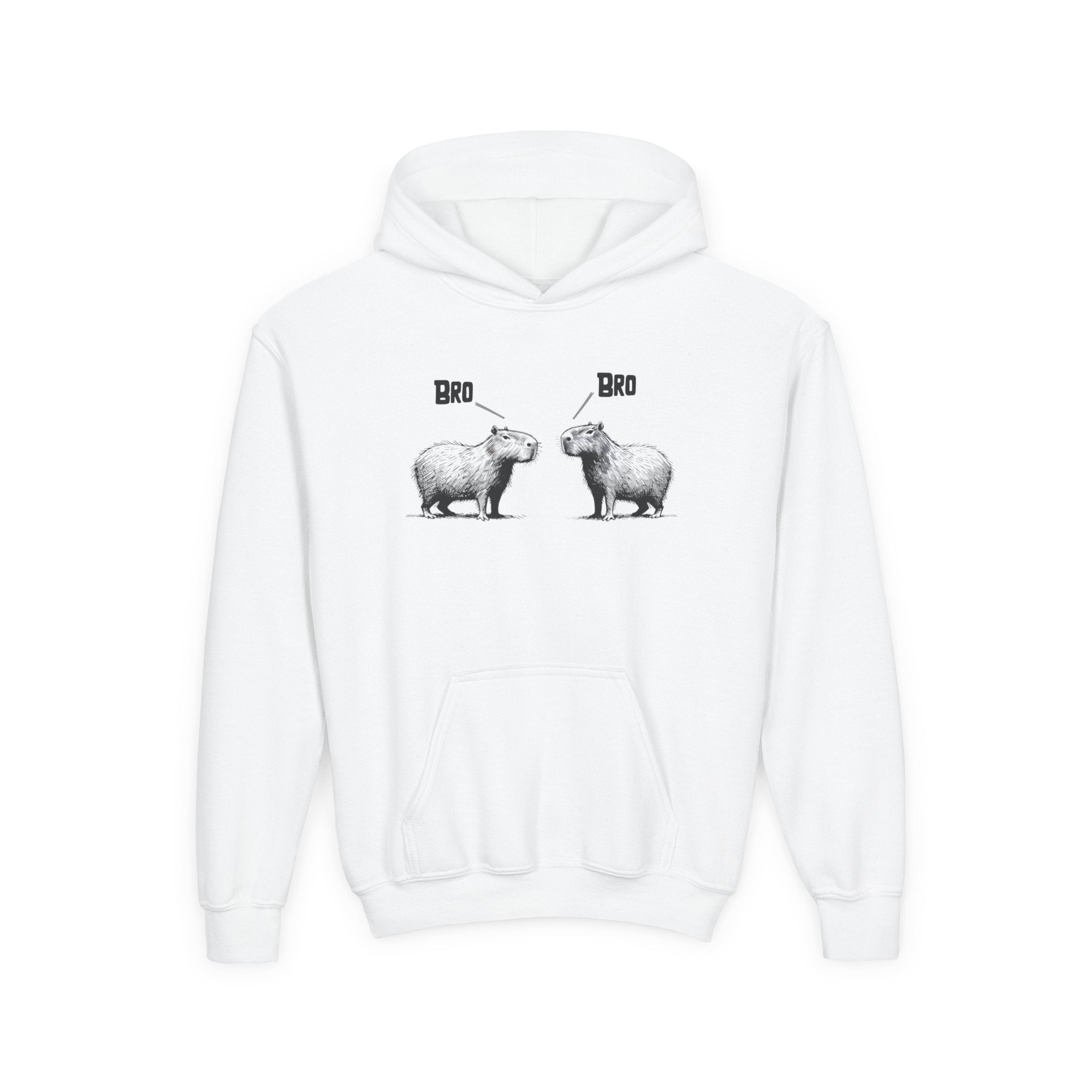 Bro Bro Kids Hoodie | Funny Heavy Blend Chill Hoodie for Kids