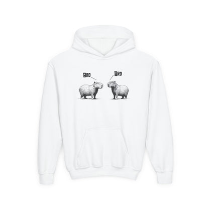 Bro Bro Kids Hoodie | Funny Heavy Blend Chill Hoodie for Kids