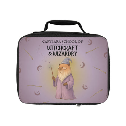 Professor Chillindore Lunchbox – Capybara School of Witchcraft and Wizardry - Dumbledore-Inspired Capybara Lunchbox for Kids – Magical Nap Wizard Design – Chill Back to School Gift