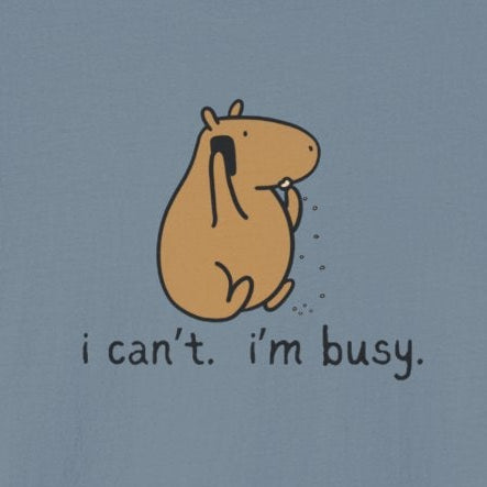 I Can’t. I’m Busy. Color Capybara Softstyle Adult T-Shirt