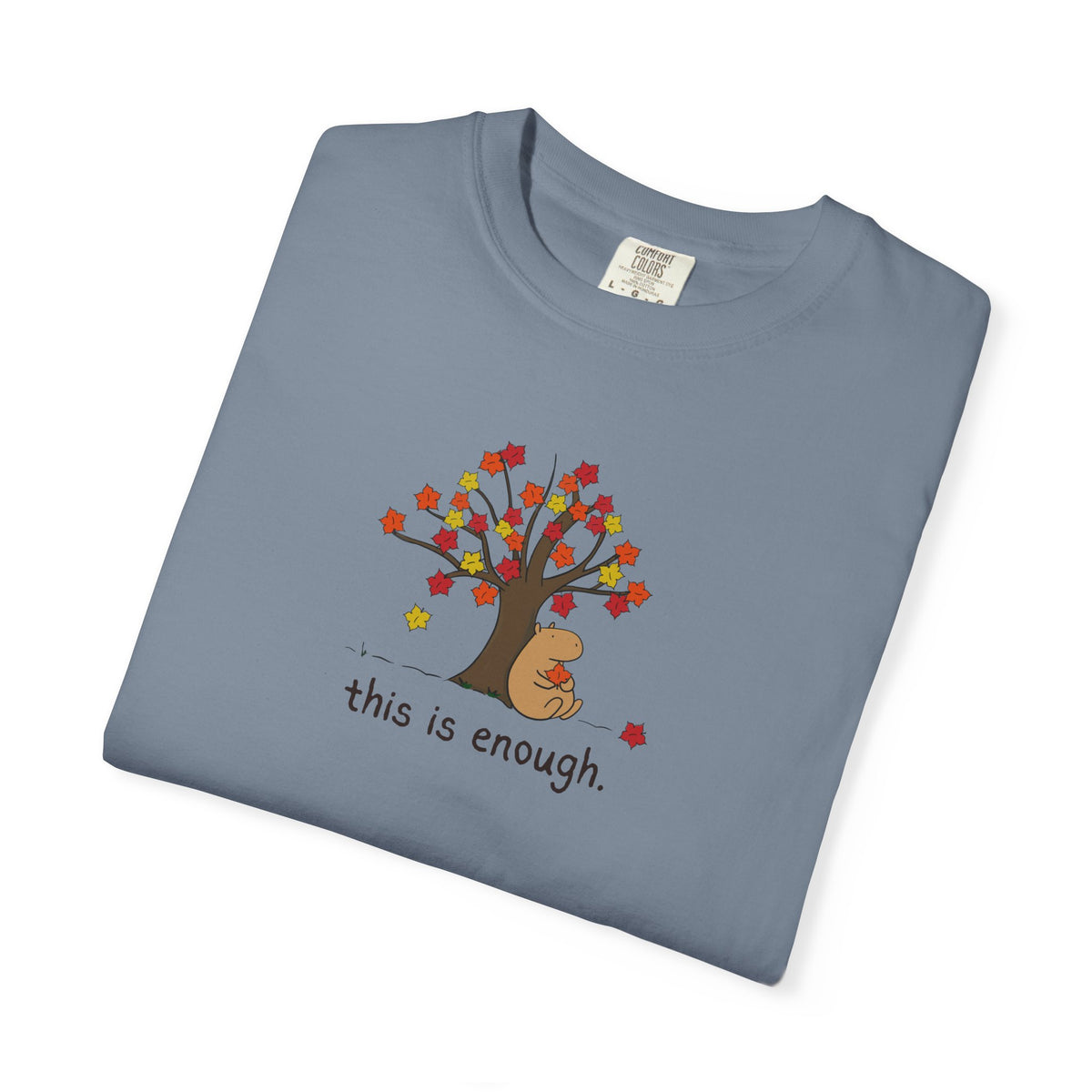 Copy of Autumn Leave This is Enough - Capybara Softstyle Adult T-Shirt
