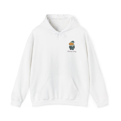 Choose Cozy Adult Capybara Hoodie – Minimal Winter Hoodie