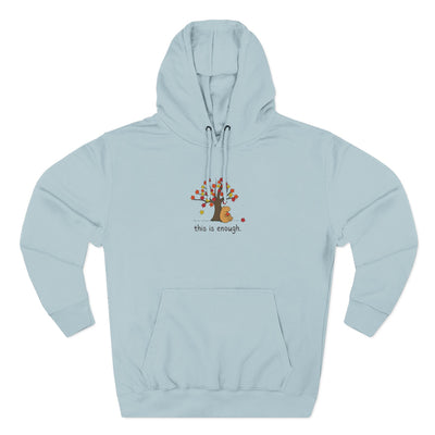 Autumn Leaves This is Enough - Capybara Fleece Hoodie