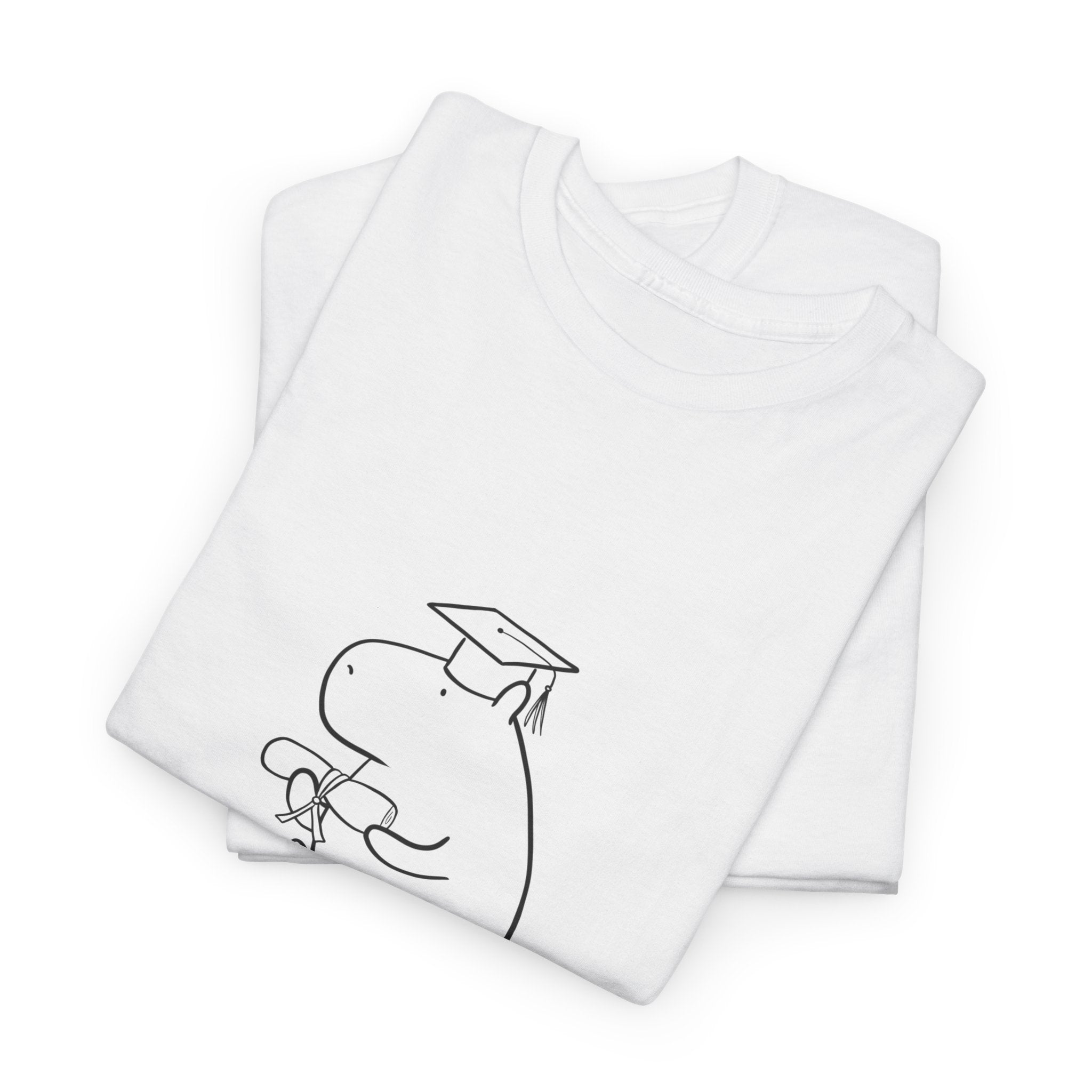 Funny Graduation Shirt – “Now What?” Capybara Heavy Tee