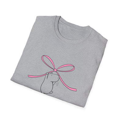 Coquette Bow Shirt – Cute Pink Bow Capybara Aesthetic Tee