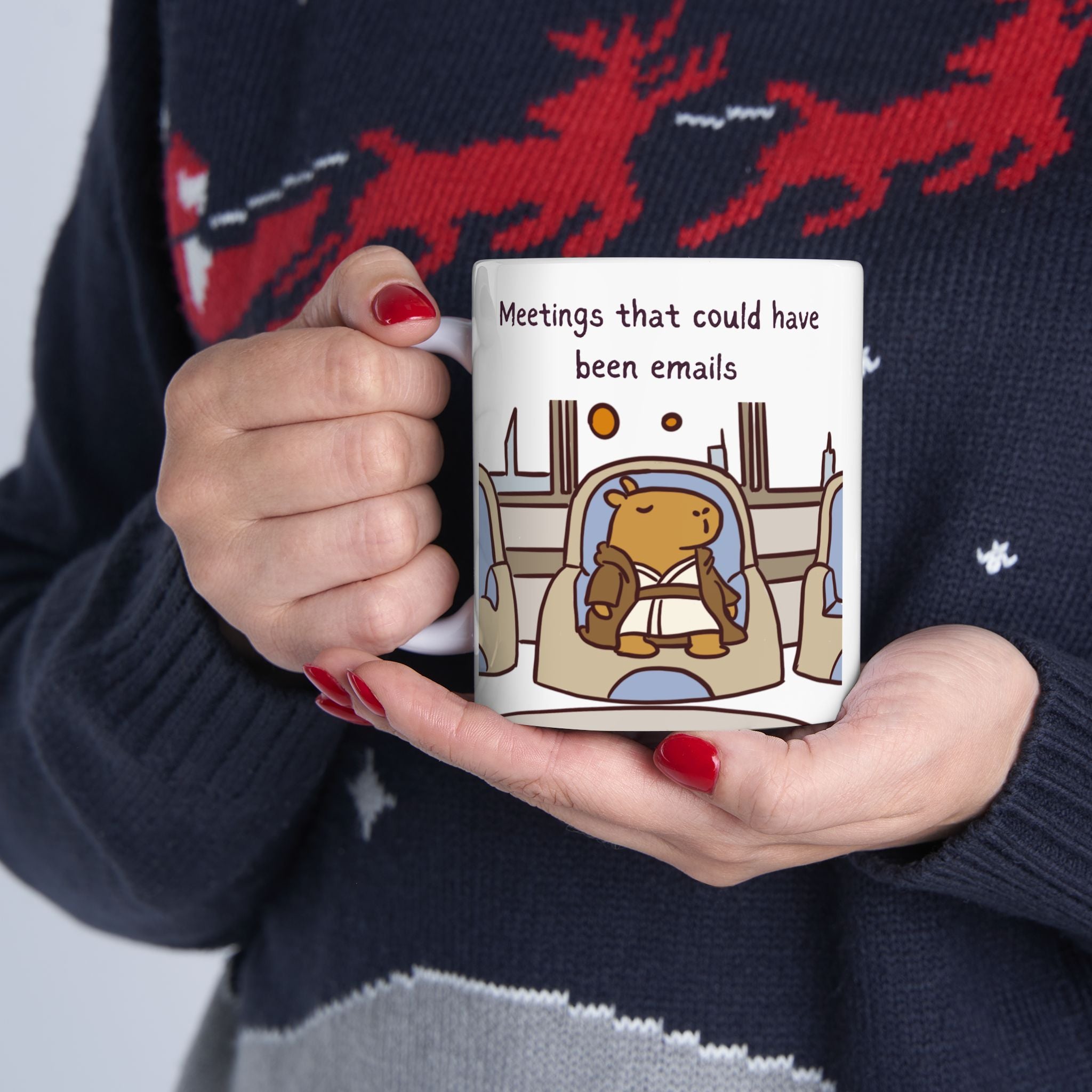Meetings That Could Have Been Emails Capybara Mug