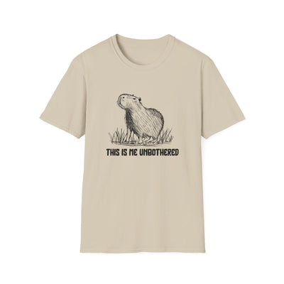 This Is Me Unbothered Shirt – Funny Capybara Softstyle Tee