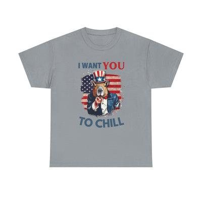 I want YOU to CHILL - Unisex Adult Jersey Tee - view 3