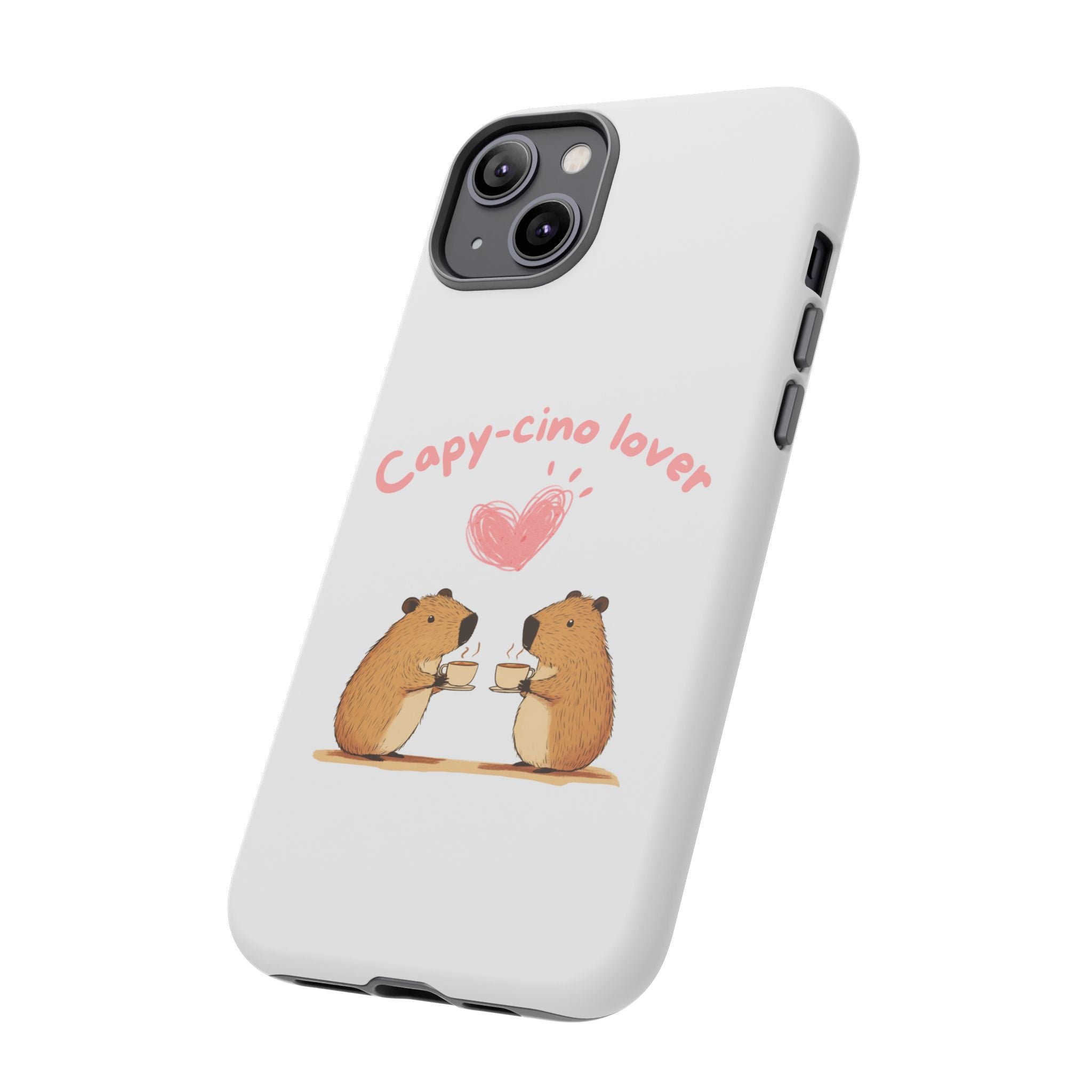 Cute Capybara Phone Case  (Capy-cino Lover Series)